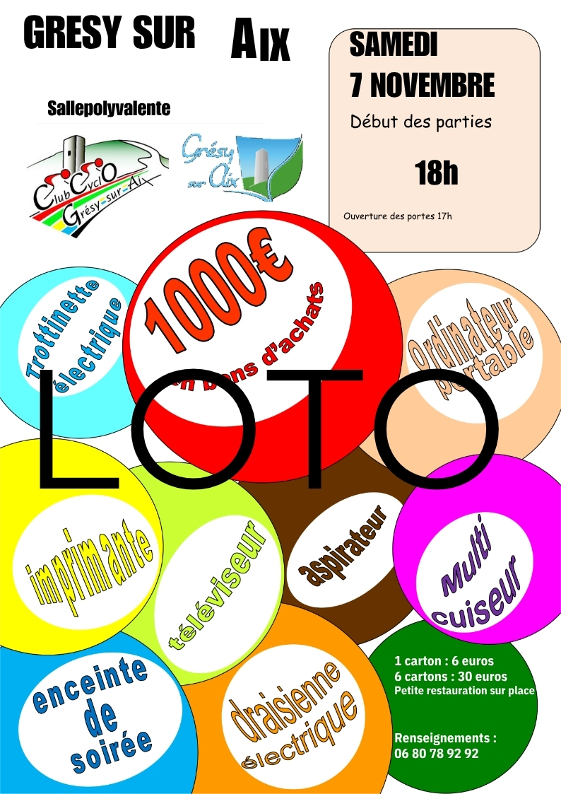 LOTO du CLUB CYCLO